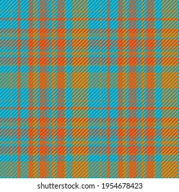 Seamless pattern of scottish tartan plaid. Repeatable background with check fabric texture. Flat vector backdrop of striped textile print.