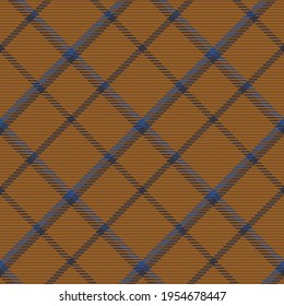 Seamless pattern of scottish tartan plaid. Repeatable background with check fabric texture. Flat vector backdrop of striped textile print.