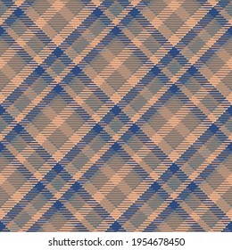 Seamless pattern of scottish tartan plaid. Repeatable background with check fabric texture. Flat vector backdrop of striped textile print.