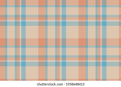 Seamless pattern of scottish tartan plaid. Repeatable background with check fabric texture. Flat vector backdrop of striped textile print.