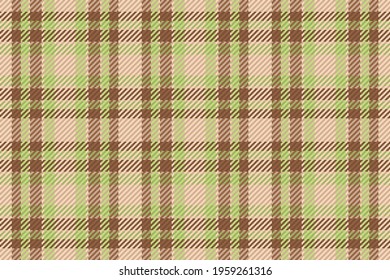 Seamless pattern of scottish tartan plaid. Repeatable background with check fabric texture. Flat vector backdrop of striped textile print.