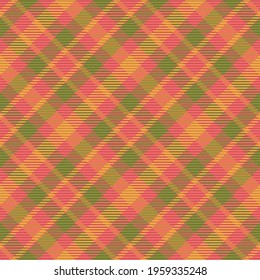 Nahtloses Muster von schottischem Tartan Plaid. Wiederholbarer Hintergrund mit Textur des Textes. Flacher Vektorhintergrund aus gestreiftem Stoffdruck.
