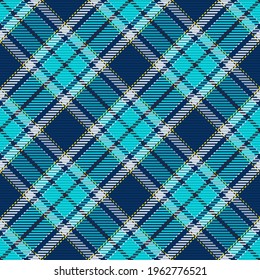 Seamless pattern of scottish tartan plaid. Repeatable background with check fabric texture. Flat vector backdrop of striped textile print.