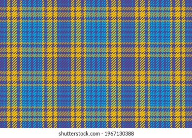 Seamless pattern of scottish tartan plaid. Repeatable background with check fabric texture. Flat vector backdrop of striped textile print.