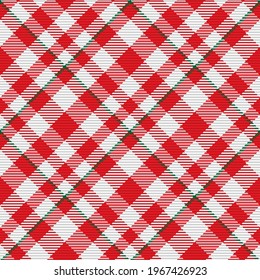 Patrón sin foco de platija escocesa. Fondo repetible con textura de tela de comprobación. Fondo vectorial plano de la impresión textil rayada.