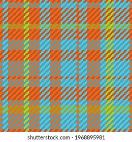 Seamless pattern of scottish tartan plaid. Repeatable background with check fabric texture. Flat vector backdrop of striped textile print.