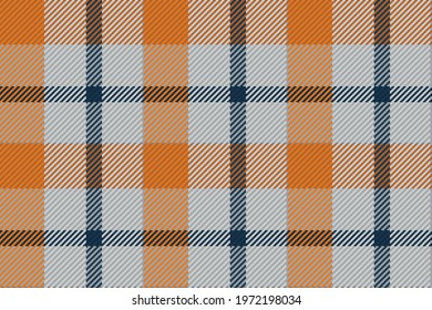 Seamless pattern of Scottish tartan plaid. Repeatable background with check fabric texture. Flat vector backdrop of striped textile print.