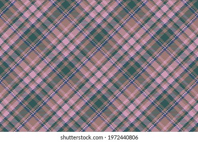 Seamless pattern of scottish tartan plaid. Repeatable background with check fabric texture. Flat vector backdrop of striped textile print.