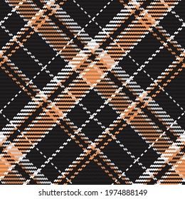 Seamless pattern of scottish tartan plaid. Repeatable background with check fabric texture. Flat vector backdrop of striped textile print.
