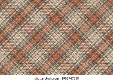 Patrón sin foco de platija escocesa. Fondo repetible con textura de tela de comprobación. Fondo vectorial plano de la impresión textil rayada.