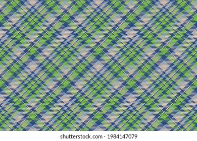 Seamless pattern of scottish tartan plaid. Repeatable background with check fabric texture. Flat vector backdrop of striped textile print.