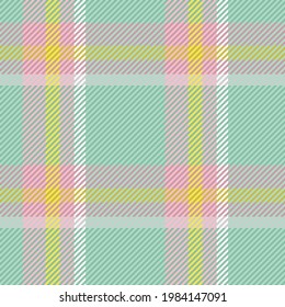 Patrón sin foco de platija escocesa. Fondo repetible con textura de tela de comprobación. Fondo vectorial plano de la impresión textil rayada.