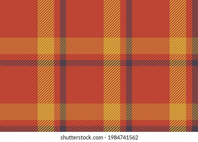 Seamless pattern of scottish tartan plaid. Repeatable background with check fabric texture. Flat vector backdrop of striped textile print.