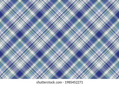 Seamless pattern of scottish tartan plaid. Repeatable background with check fabric texture. Flat vector backdrop of striped textile print.