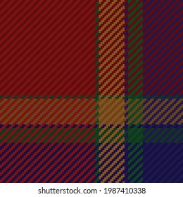 Seamless pattern of scottish tartan plaid. Repeatable background with check fabric texture. Flat vector backdrop of striped textile print.