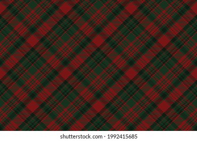 Seamless pattern of scottish tartan plaid. Repeatable background with check fabric texture. Flat vector backdrop of striped textile print.