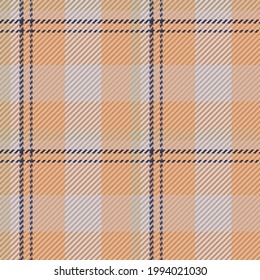 Seamless pattern of scottish tartan plaid. Repeatable background with check fabric texture. Flat vector backdrop of striped textile print.