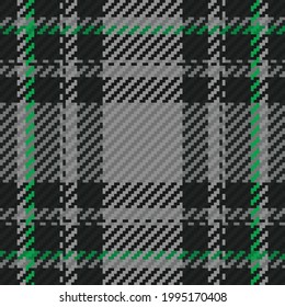 Nahtloses Muster von schottischem Tartan Plaid. Wiederholbarer Hintergrund mit Textur des Textes. Flacher Vektorhintergrund des gestreiften Stoffdrucks.