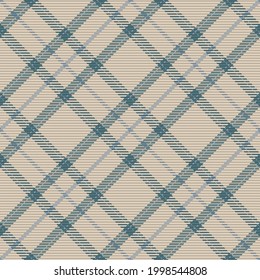 Seamless pattern of scottish tartan plaid. Repeatable background with check fabric texture. Flat vector backdrop of striped textile print.