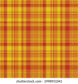 Seamless pattern of scottish tartan plaid. Repeatable background with check fabric texture. Flat vector backdrop of striped textile print.