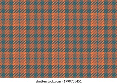 Seamless pattern of scottish tartan plaid. Repeatable background with check fabric texture. Flat vector backdrop of striped textile print.