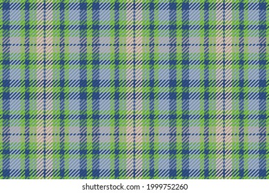 Seamless pattern of scottish tartan plaid. Repeatable background with check fabric texture. Flat vector backdrop of striped textile print.