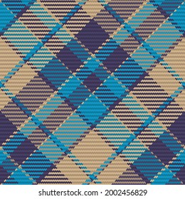 Seamless pattern of scottish tartan plaid. Repeatable background with check fabric texture. Flat vector backdrop of striped textile print.