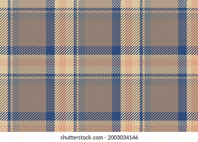 Seamless pattern of scottish tartan plaid. Repeatable background with check fabric texture. Flat vector backdrop of striped textile print.