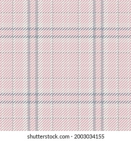 Seamless pattern of scottish tartan plaid. Repeatable background with check fabric texture. Flat vector backdrop of striped textile print peach color