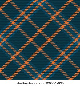 Seamless pattern of scottish tartan plaid. Repeatable background with check fabric texture. Flat vector backdrop of striped textile print.