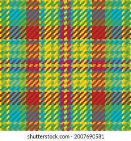 Patrón sin foco de platija escocesa. Fondo repetible con textura de tela de comprobación. Fondo vectorial plano de la impresión textil rayada.