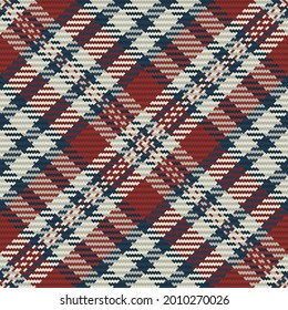 Seamless pattern of scottish tartan plaid. Repeatable background with check fabric texture. Flat vector backdrop of striped textile print.