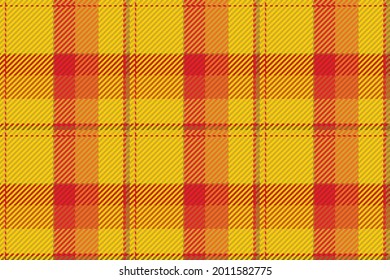 Seamless pattern of scottish tartan plaid. Repeatable background with check fabric texture. Flat vector backdrop of striped textile print.