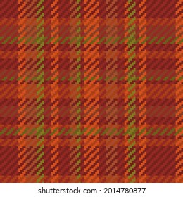 Seamless pattern of scottish tartan plaid. Repeatable background with check fabric texture. Flat vector backdrop of striped textile print.