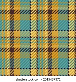 Patrón sin foco de platija escocesa. Fondo repetible con textura de tela de comprobación. Fondo vectorial plano de la impresión textil rayada.