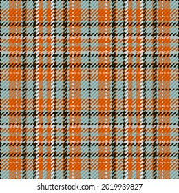 Nahtloses Muster von schottischem Tartan Plaid. Wiederholbarer Hintergrund mit Textur des Textes. Flacher Vektorhintergrund des gestreiften Stoffdrucks.