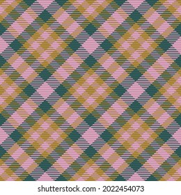 Seamless pattern of scottish tartan plaid. Repeatable background with check fabric texture. Flat vector backdrop of striped textile print.