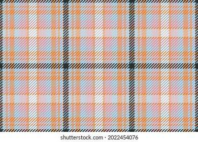 Seamless pattern of scottish tartan plaid. Repeatable background with check fabric texture. Flat vector backdrop of striped textile print.