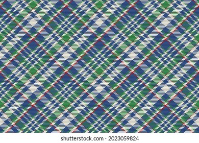 Seamless pattern of scottish tartan plaid. Repeatable background with check fabric texture. Flat vector backdrop of striped textile print.