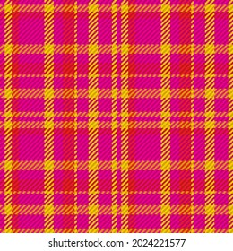 Seamless pattern of scottish tartan plaid. Repeatable background with check fabric texture. Flat vector backdrop of striped textile print.