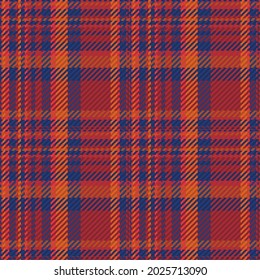 Seamless pattern of scottish tartan plaid. Repeatable background with check fabric texture. Flat vector backdrop of striped textile print.