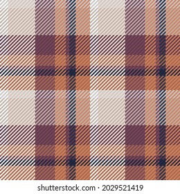 Seamless pattern of scottish tartan plaid. Repeatable background with check fabric texture. Flat vector backdrop of striped textile print.