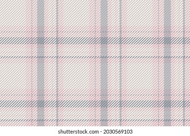 Patrón sin foco de platija escocesa. Fondo claro con textura de tela de corte. Fondo vectorial plano de la impresión textil rayada.