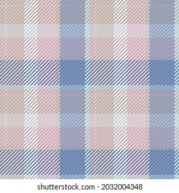 Seamless pattern of scottish tartan plaid. Repeatable background with check fabric texture. Flat vector backdrop of striped textile print.