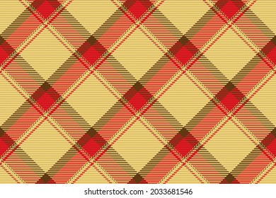 Seamless pattern of scottish tartan plaid. Repeatable background with check fabric texture. Flat vector backdrop of striped textile print.