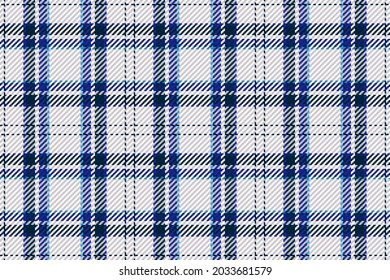 Nahtloses Muster von schottischem Tartan Plaid. Wiederholbarer Hintergrund mit Textur des Textes. Flacher Vektorhintergrund des gestreiften Stoffdrucks.