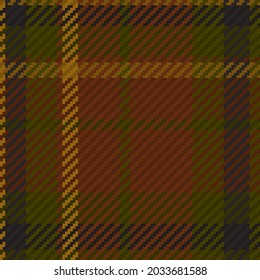 Seamless pattern of scottish tartan plaid. Repeatable background with check fabric texture. Flat vector backdrop of striped textile print.