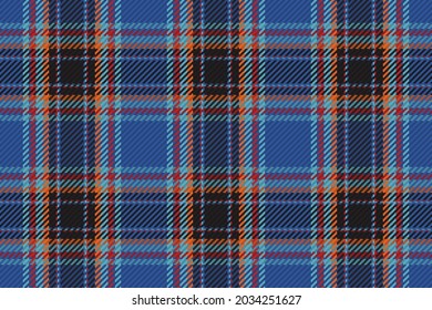 Seamless pattern of scottish tartan plaid. Repeatable background with check fabric texture. Flat vector backdrop of striped textile print.