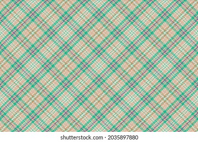 Seamless pattern of scottish tartan plaid. Repeatable background with check fabric texture. Flat vector backdrop of striped textile print.