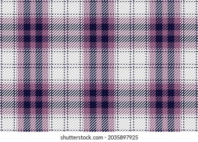 Seamless Pattern Of Scottish Tartan Plaid. Repeatable Background With Check Fabric Texture. Flat Vector Backdrop Of Striped Textile Print.